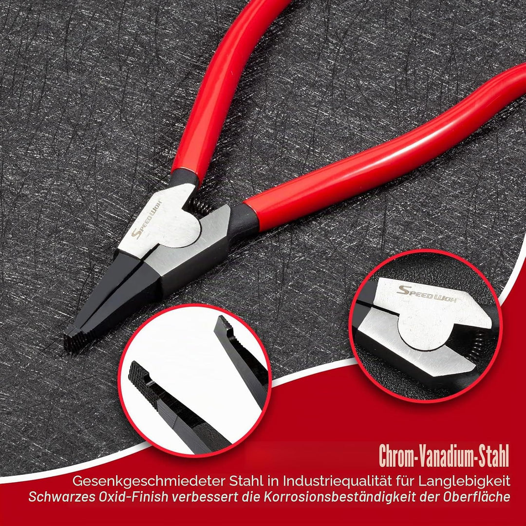 SPEEDWOX 20,3 cm Sicherungsringzange zum Entfernen der Installation von Gangschaltung Verriegelungsr