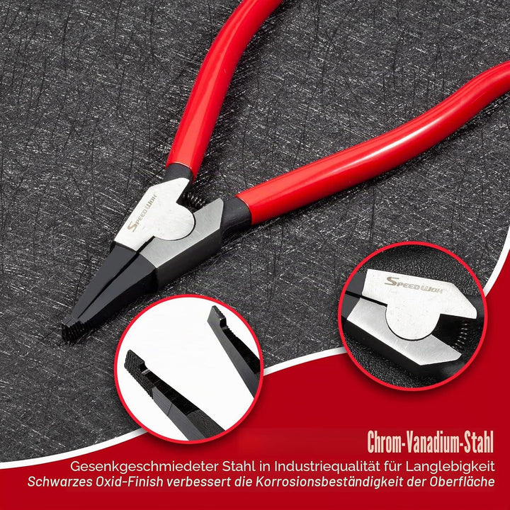 SPEEDWOX 20,3 cm Sicherungsringzange zum Entfernen der Installation von Gangschaltung Verriegelungsr