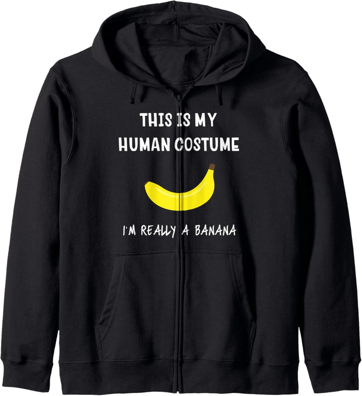 Funny Banana Shirt This Is My Human Costume Kapuzenjacke