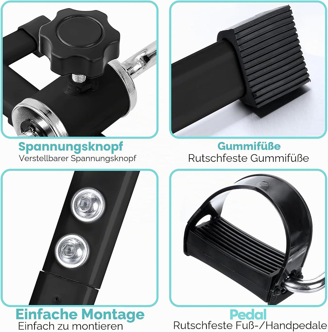 Techfit Pedal-Ausbilder, Mini-Heimtrainer für Heim und Büro, leichte Trainingsmaschine für Arme und