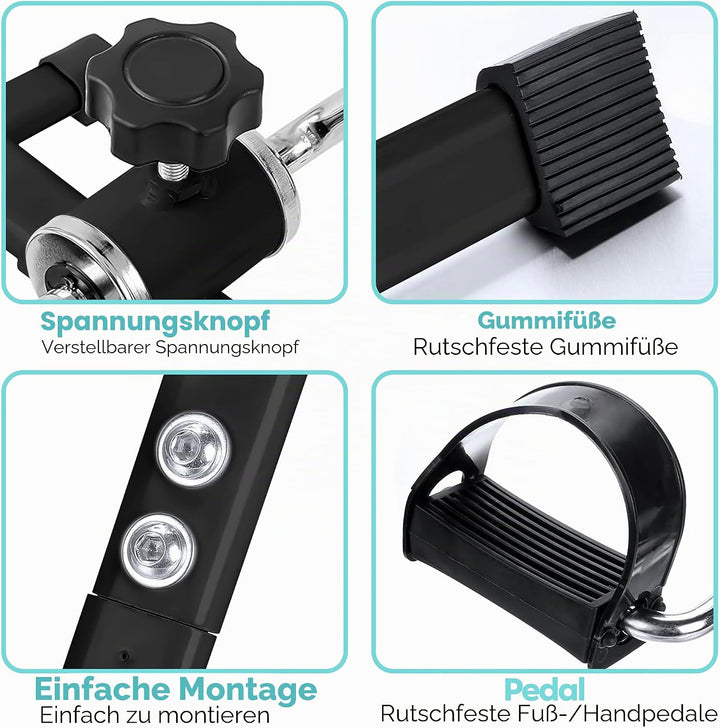 Techfit Pedal-Ausbilder, Mini-Heimtrainer für Heim und Büro, leichte Trainingsmaschine für Arme und