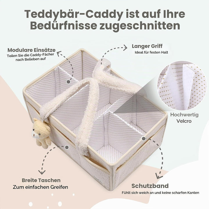 PeraBella Baby-Windel-Cadd Baby-Windel-Caddy Organizer für Wickeltisch, Baby-Aufbewahrungskorb für W