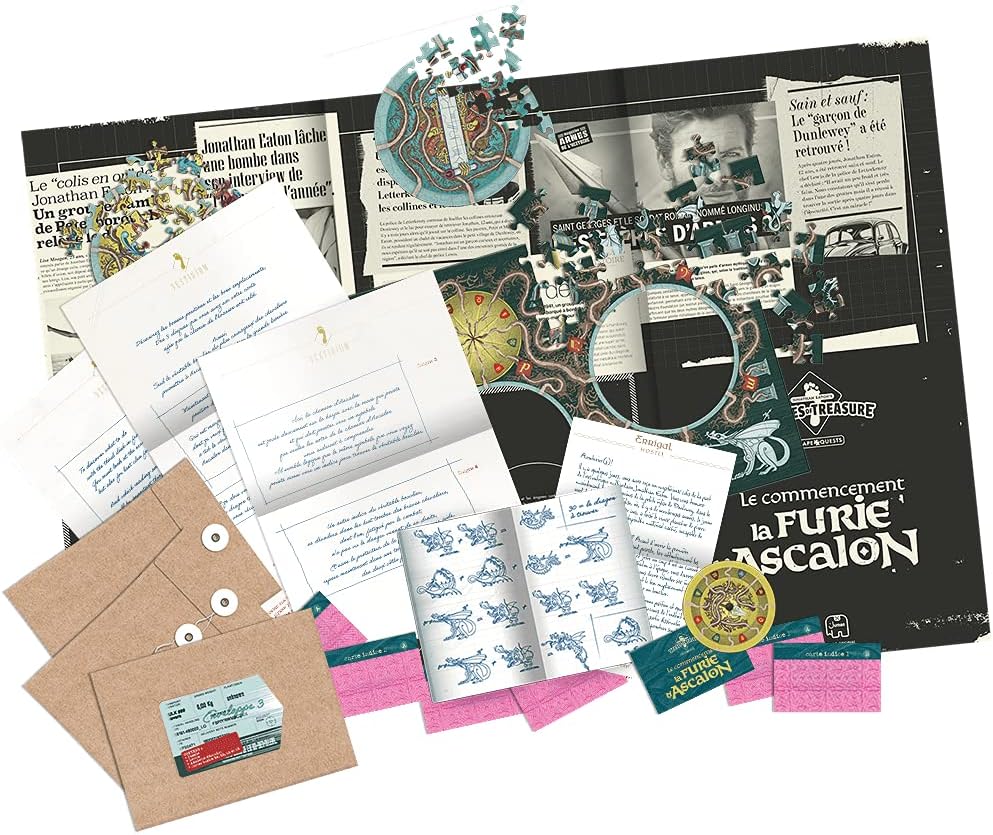 JUMBO – Escape Game Der Anfang der Furie von Ascalon – Brettspiel – zwischen Rätseln und Puzzles – J