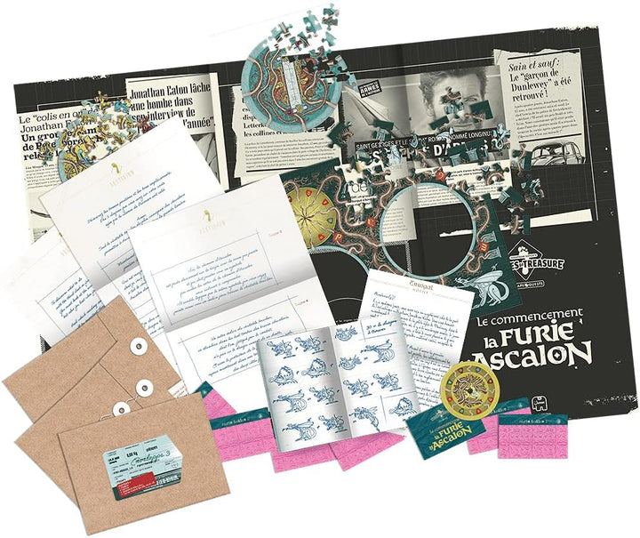 JUMBO – Escape Game Der Anfang der Furie von Ascalon – Brettspiel – zwischen Rätseln und Puzzles – J