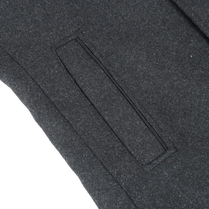 YOUTHUP Herren Mantel mit Winterweste Kurzer Wolle Wintermantel Winter Outdoor Dicker Wollmantel M G