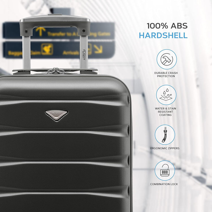 Flight Knight Handgepack Trolley Koffer Kompatibel Mit Air Berlin, Lufthansa, Eurowings, easyJet, Ry