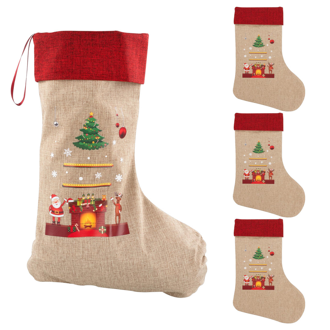 Idena Weihnachtsstrümpfe Weihnachtsmann, 4 Stück, Weihnachtsmann