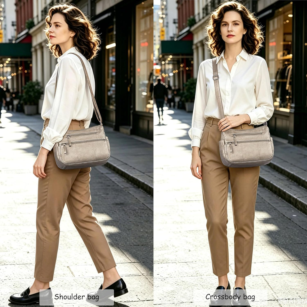 VOLGANIK ROCK Geldbörsen für Damen, weiches PU-Leder, Schultertasche, Damen, Crossbody-Geldbörse, Ta