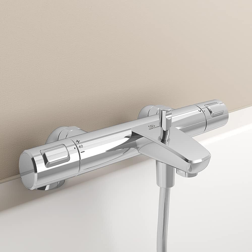 Ideal Standard A7207AA Ceratherm T25 Mischbatterie für Badewanne und Dusche, Chrome Ceratherm T25 Th