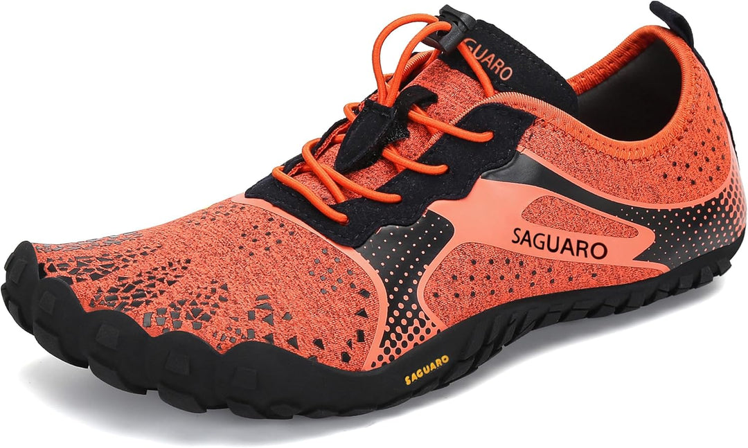 SAGUARO Unisex Barfussschuhe Herren Damen Traillaufschuhe Atmungsaktiv rutschfest Laufschuhe mit Zer