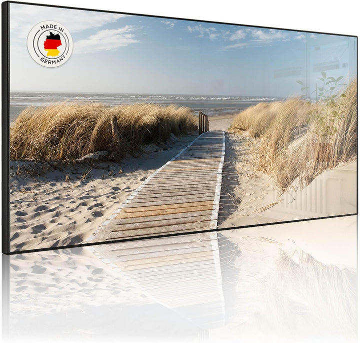 banjado Magnettafel schwarz 78 x 37cm / Magnetwand Metall/Magnetpinnwand als Memoboard/Pinnwand Magn