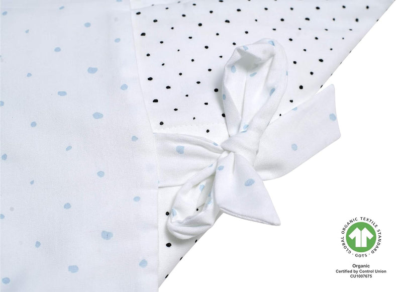 Baby Einschlagdecke GOTS zertifiziert aus BIO-Baumwolle Puckdecke Wickeldecke von Motherhood - Kleck