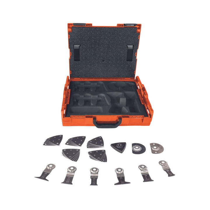 Fein 33901146220 Zubehör-Systainer Edition 2017 | befüllt | perfekt Oszillierer, Orange