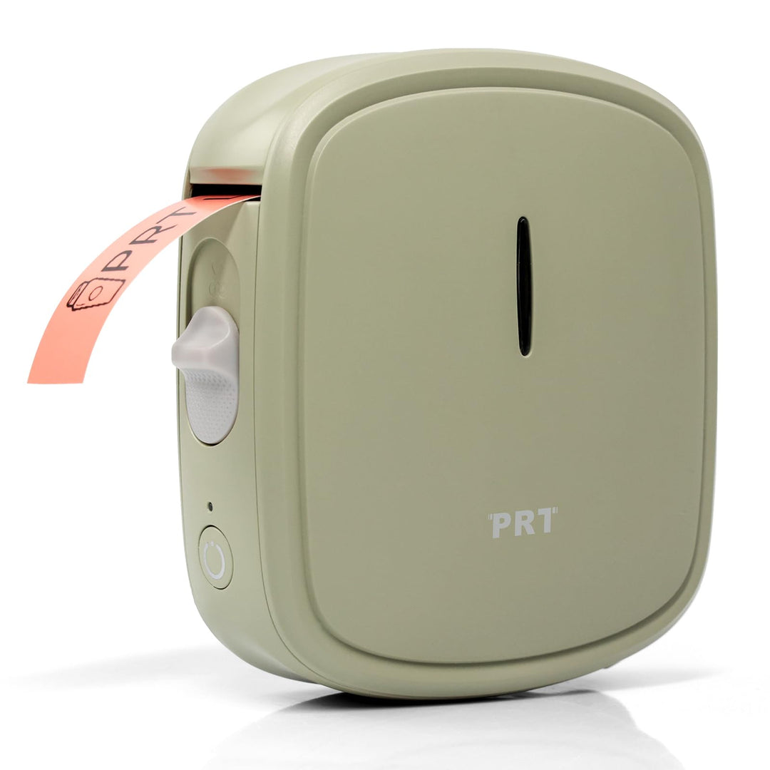 prt Qutie Bluetooth Beschriftungsgerät Selbstklebend, Tragbarer Mini Etikettiergerät, USB Aufladen E