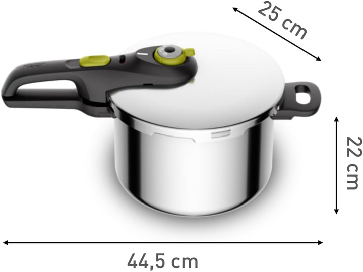 Tefal Secure 5 Schnellkochtopf P25307 | inklusive Dampfkorb mit Dreifuss | 6 L Fassungsvermögen | Ho
