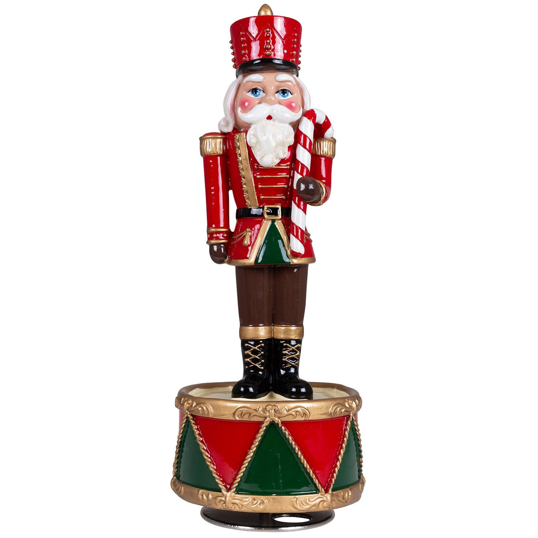mechanischer Spieluhr Nussknacker 21cm Dekofigur rot