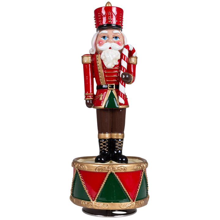 mechanischer Spieluhr Nussknacker 21cm Dekofigur rot