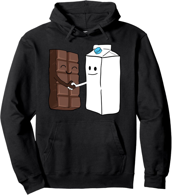 Milch Schokolade Comic Cartoon Damen Herren Pullover Hoodie