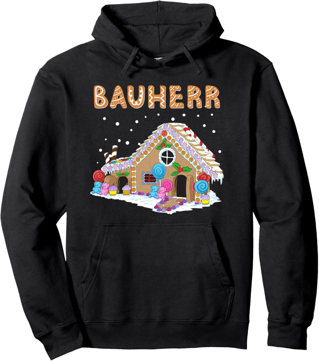 Lustiges Bauherr Lebkuchenhaus Weihnachten Geschenk Pullover Hoodie