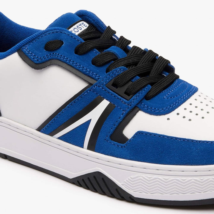 Lacoste Herren 46sma0051 Sneaker 45 EU Weiss Blau X96, 45 EU Weiß Blau X96