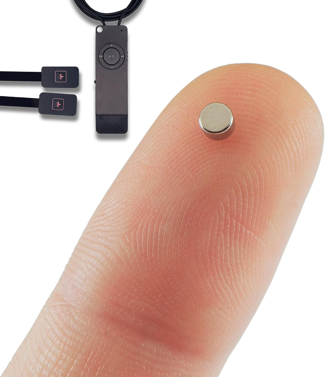 PingaOculto Spion Kopfhörer für Prüfung Mini Nano Unsichtbare Kopfhörer MP3-Player mit Drucktasten -
