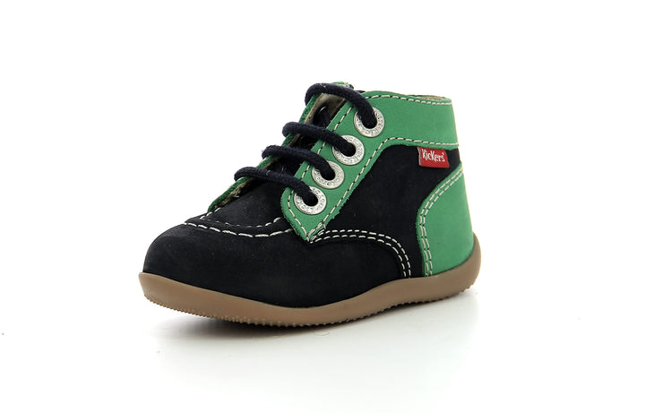 Kickers Unisex Kinder Bonzip-2 Stiefelette 18 EU Marinegrün, 18 EU Marinegrün