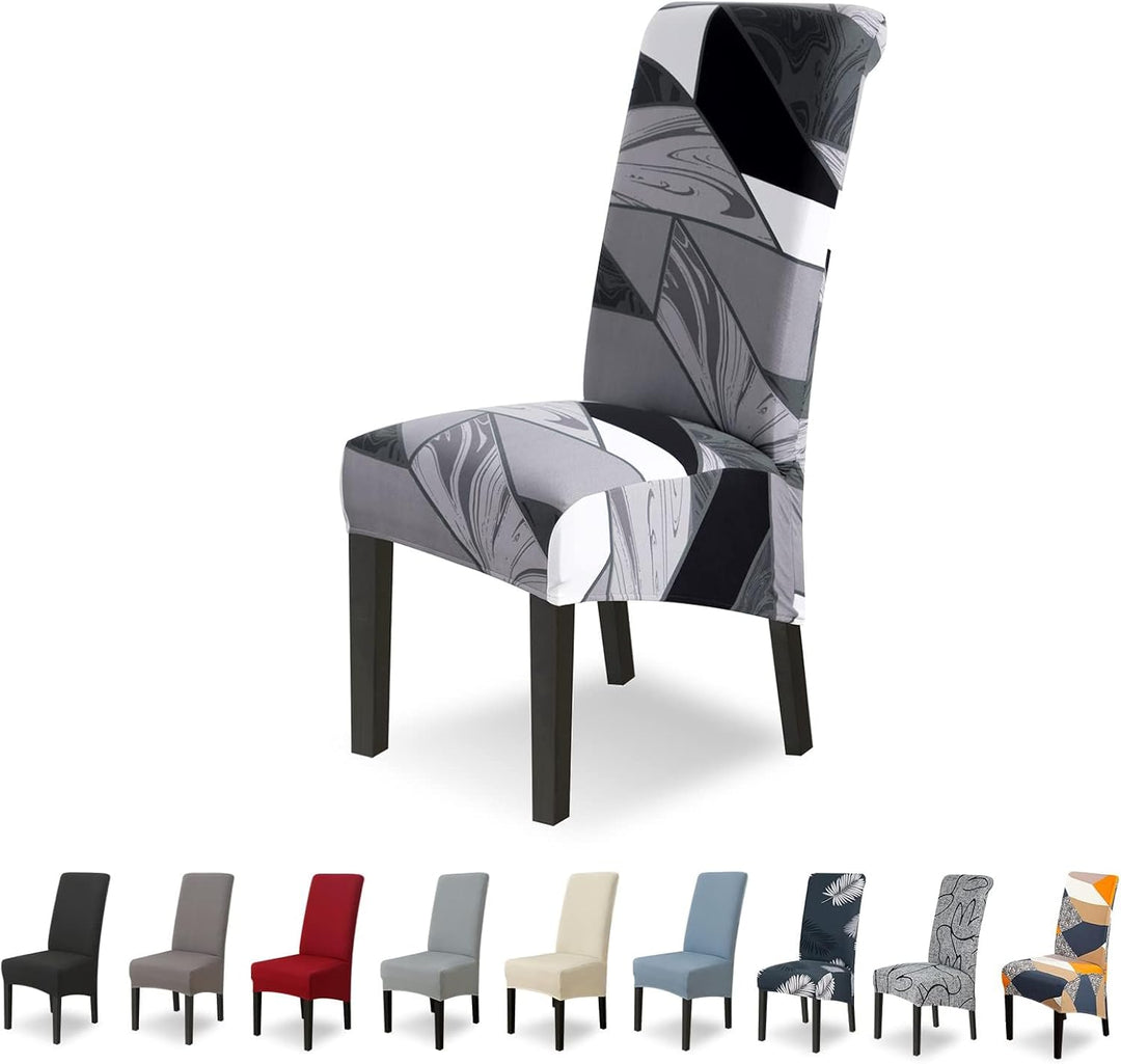 Lydevo Stuhlhussen XL 4er Set Stretch Stuhlhussen Schwingstühle XL für Esszimmerstühle Spandex Unive