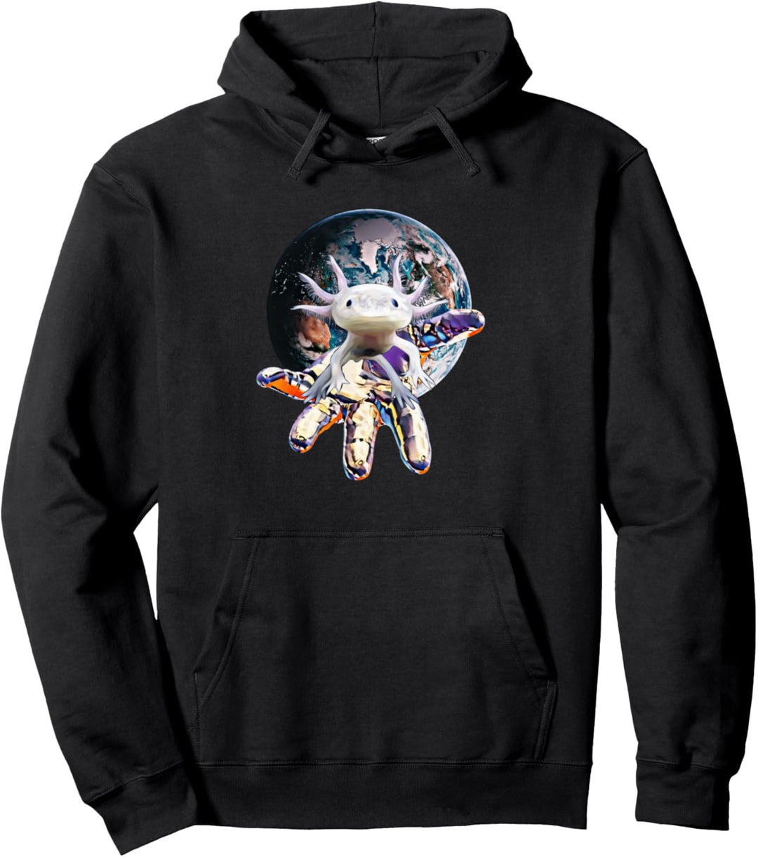 Axolotl Motiv Amphibie Axolotls Pullover Hoodie