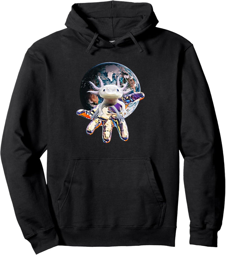 Axolotl Motiv Amphibie Axolotls Pullover Hoodie