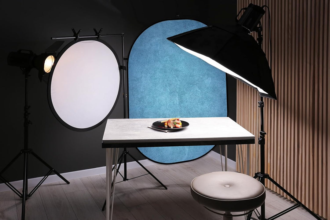 Kate 1.5x2m Braun/Grau Falthintergrund Fotografie Faltbarer Studio Hintergrund Faltender Hintergrund