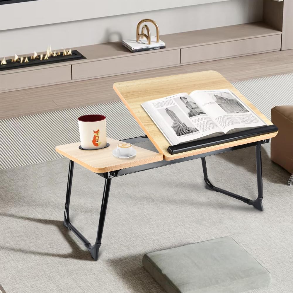 Lapdesks Klappbarer Laptoptisch, höhenverstellbar, tragbar, multifunktional, MDF, Worktop, Sofa, Bed