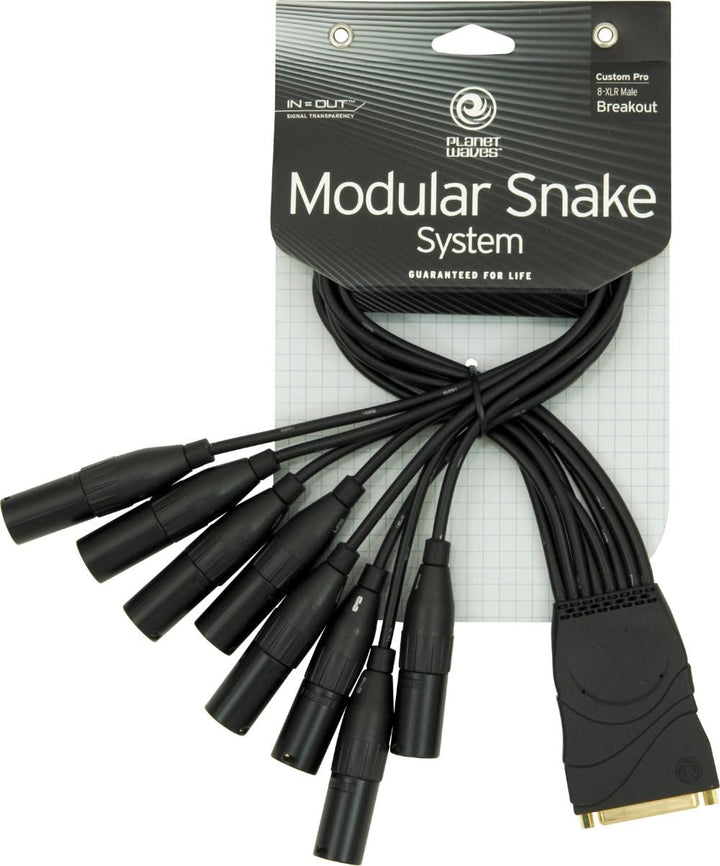 Planet Waves PW-XLRMB-01 Snake - BreakOut Kabel DB25 (W) - XLR (M)/XLR (W) Breakout XLR Male, Breako