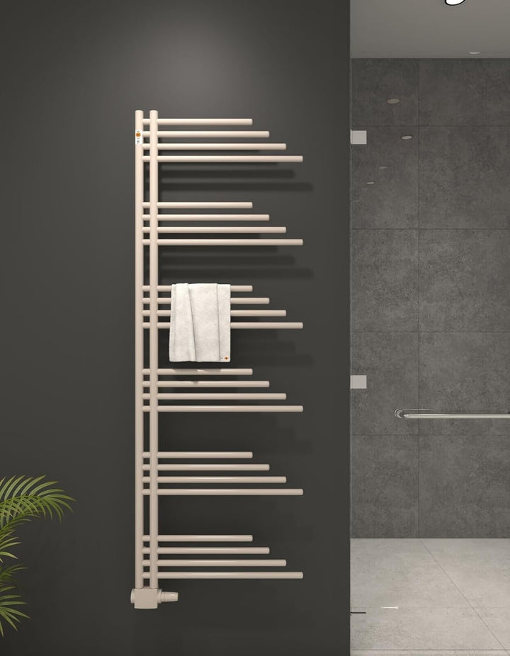 MERT Design Badheizkörper BELLUNA Weiss 500 x 1000 mm Mittelanschluss