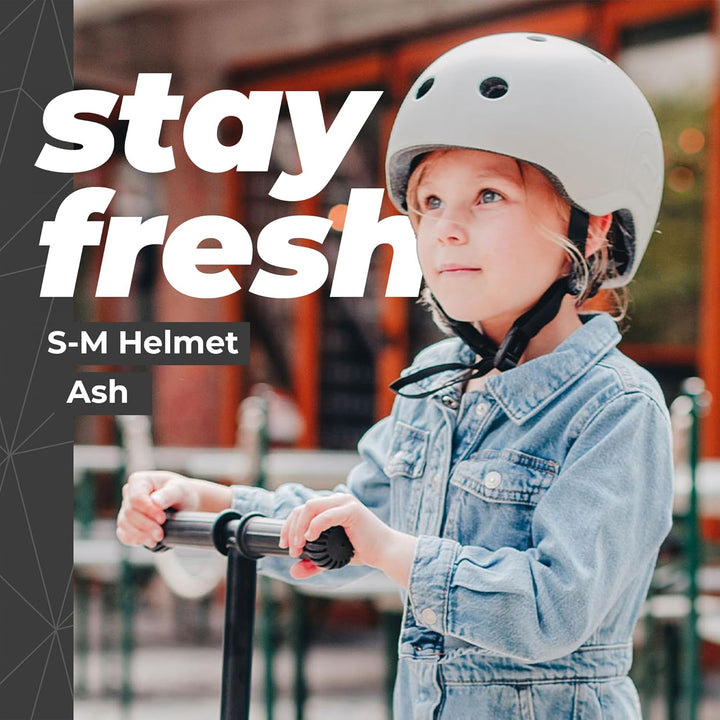 Scoot & Ride, S - M Size Kids Helmet ash, ash