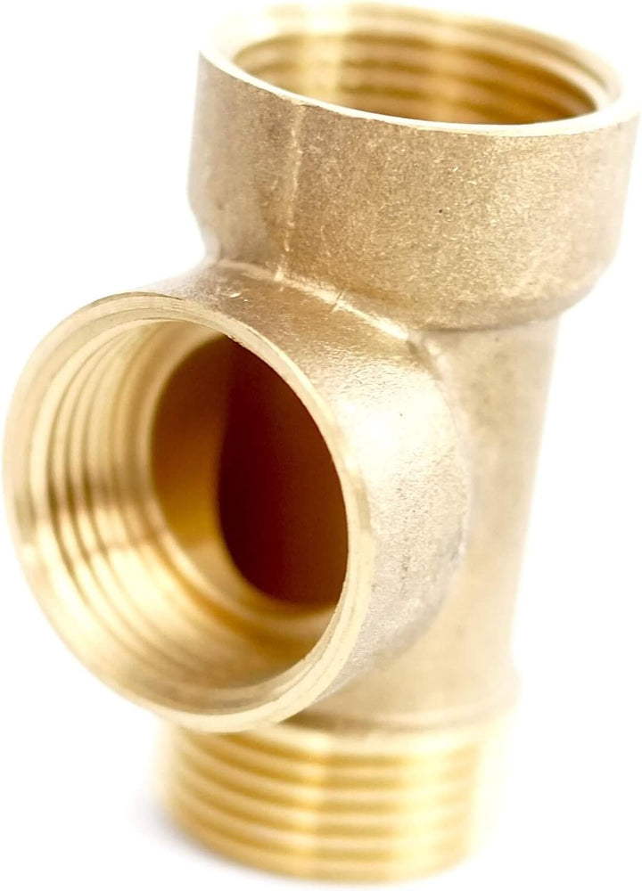 3-Wege-Verteiler aus Messing DN25 1" für Druckschalter Manometer Hauswasserwerk Trockenlaufschutz