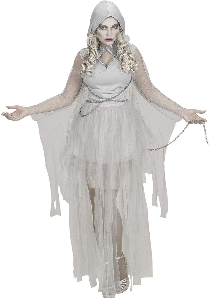 "CHAINED GHOSTLY SPIRIT" (hooded dress, chains) - (L), L