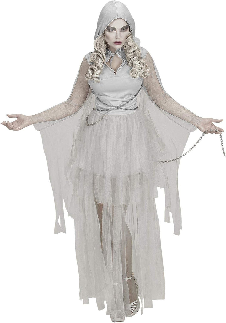 W WIDMANN MILANO Party Fashion - Kostüm Geist in Ketten, Kleid, Gespenst, Faschingskostüme, S