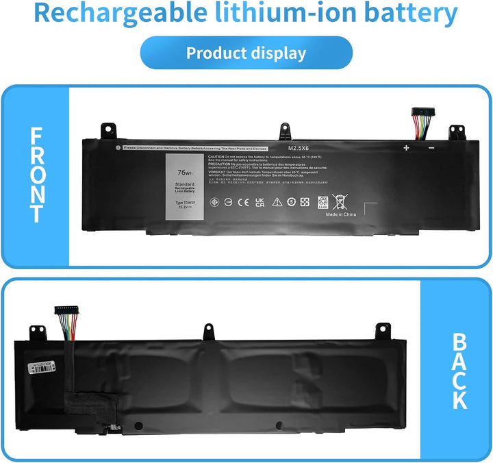 HUBEI TDW5P Laptop Batterie Ersatz für Dell Alienware 13 R3 ALW13C-D2718 ALW13CR-1738 ALW13CR-2508 A