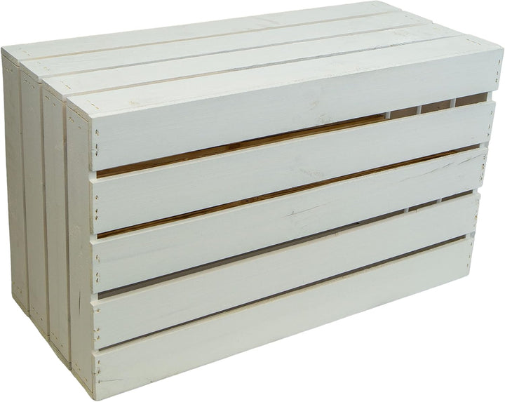 Kistenkolli Altes Land 2er set grosse Obstkiste TOSCA geflammt mit langem Zwischenbrett ca 68x40x30c