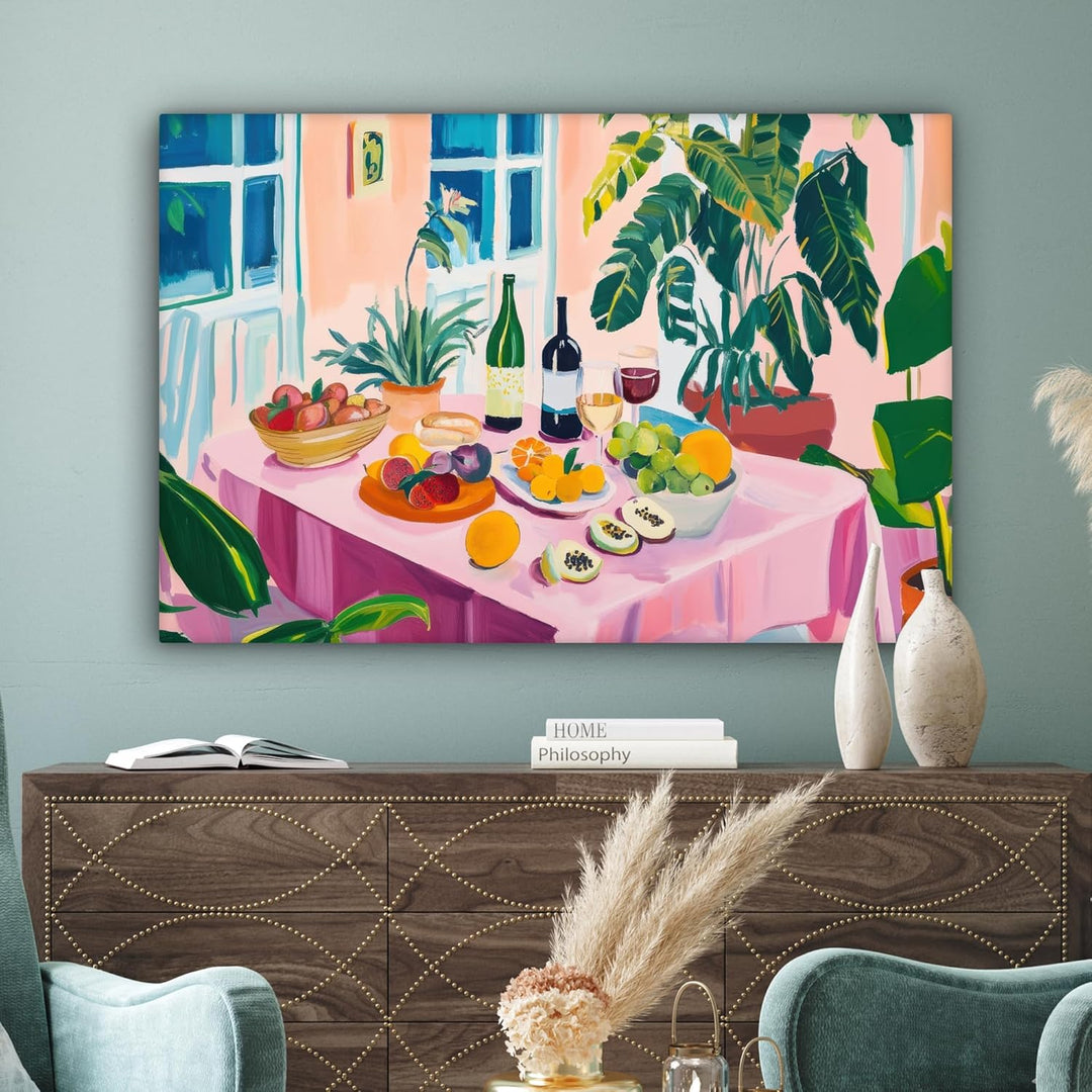 MuchoWow© Leinwandbild Gross 120x80 cm XXL Dekoration Wohnzimmer Bilder Pictures Wall Decoration Liv