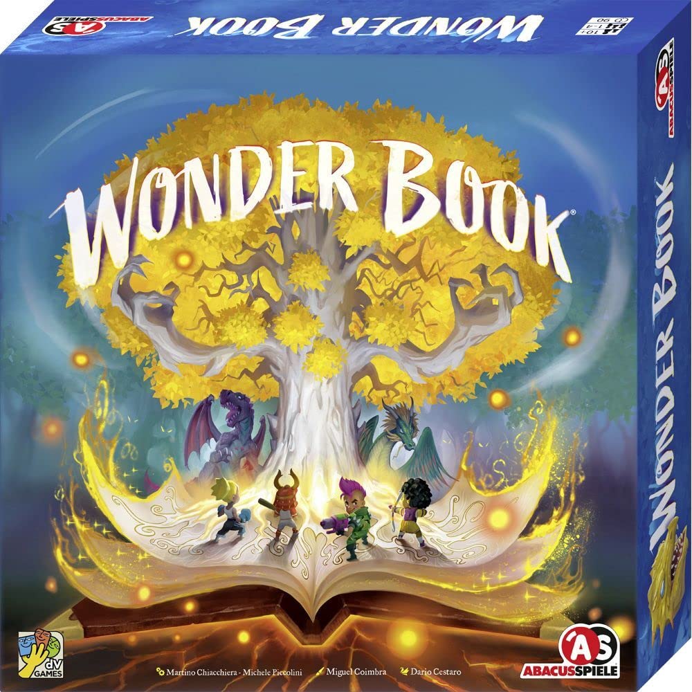 ABACUSSPIELE 33211 Wonder Book Pop up Abenteuer Spielbuch für die ganze Familie, Gelb