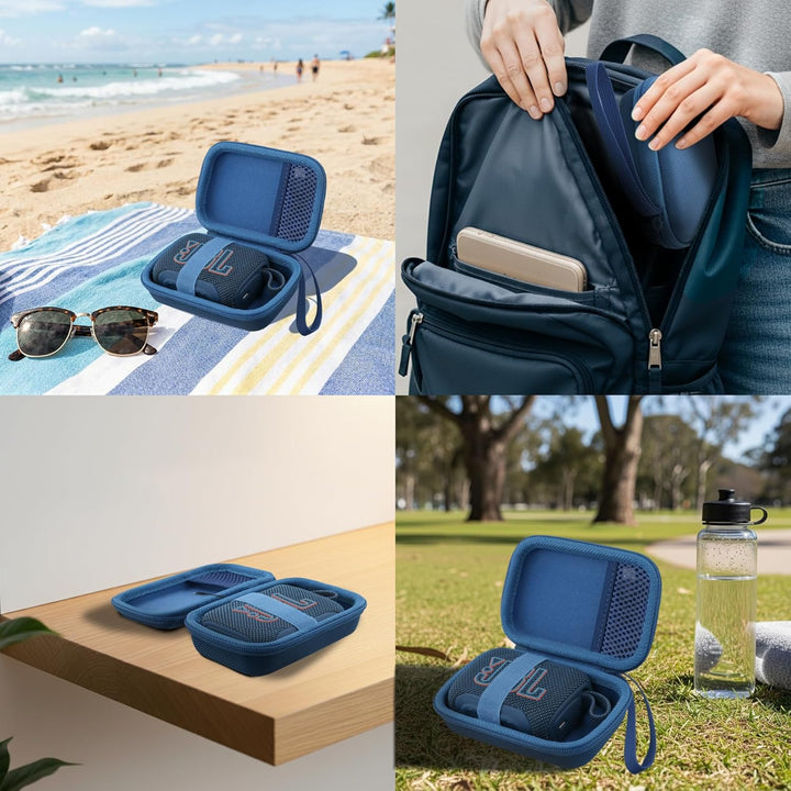 co2CREA Hart Reise Schutz Hülle Etui Tasche für JBL GO 5 /GO 4 /GO 3 tragbarer Bluetooth Lautspreche