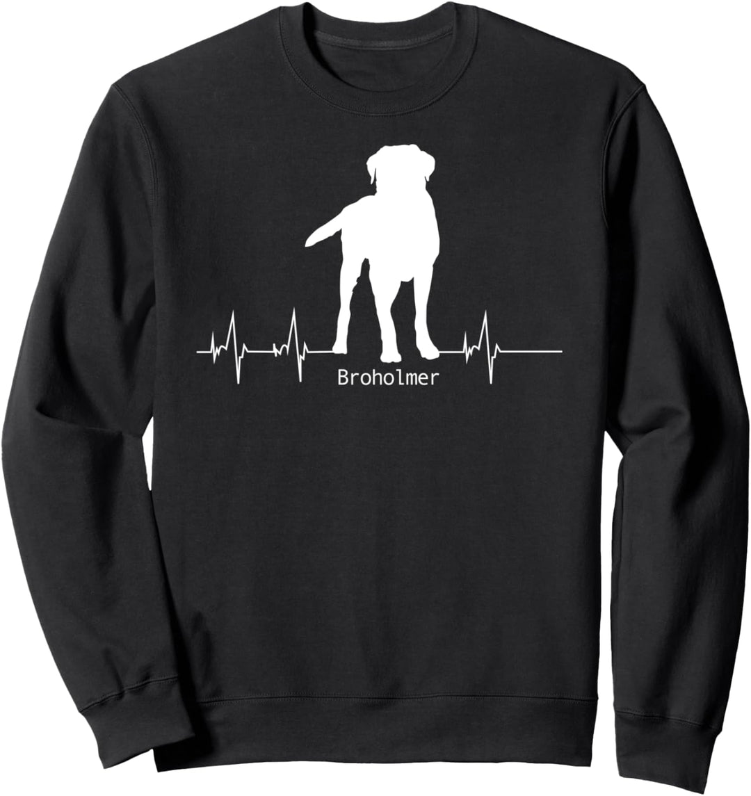 Herzschlag Pulslinie Design - Broholmer Sweatshirt