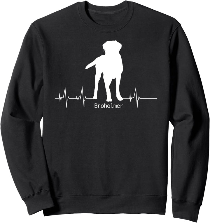 Herzschlag Pulslinie Design - Broholmer Sweatshirt