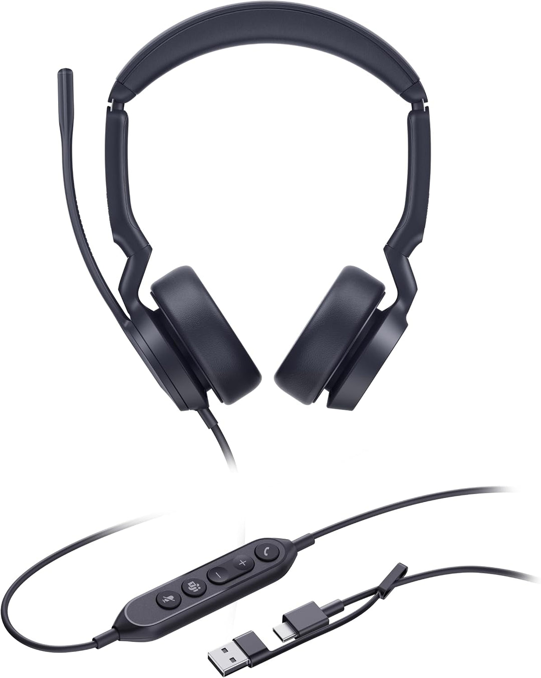 Yealink Headset UH44 Dual Teams USB-C/A, UH44 DUAL Teams