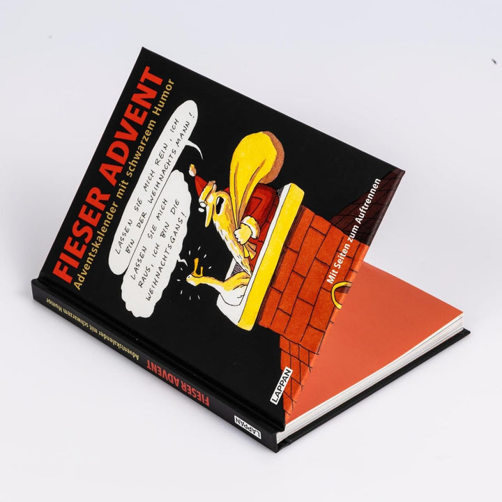 Fieser Advent: Adventskalender mit schwarzem Humor | Adventskalenderbuch mit Seiten zum Auftrennen (