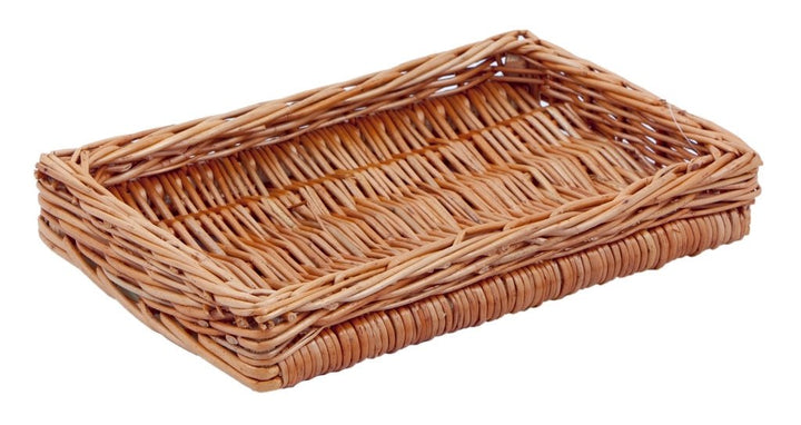 Regalkorb, klassisch, rechteckig, Braun, T 30 x 20 x 4 cm, Korbgeflecht, 4 x 30 x 20 cm (H x T x B)