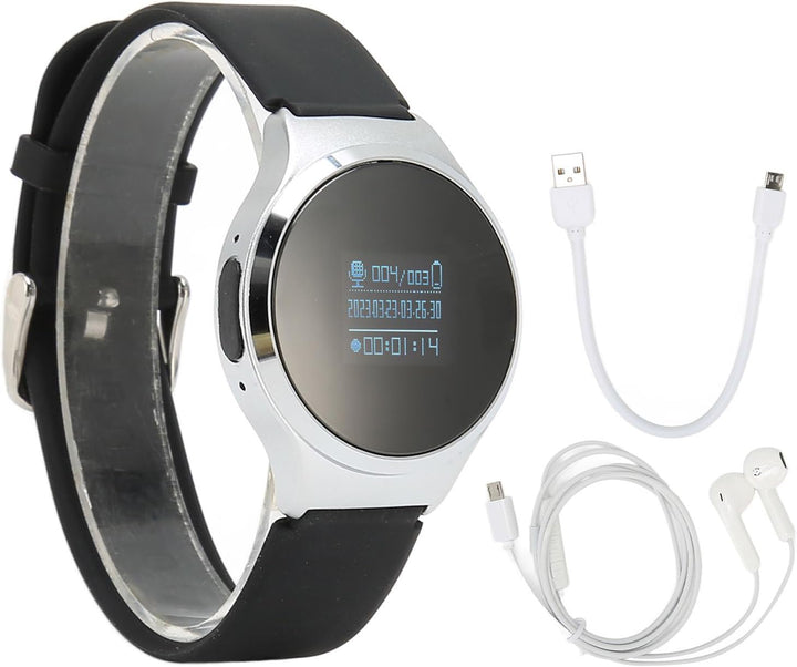 Smartwatch-Sprachrekorder, Audio-Voice-Armband-Aufnahmegerät mit MP3-Player, Passwort, HD-Rauschunte