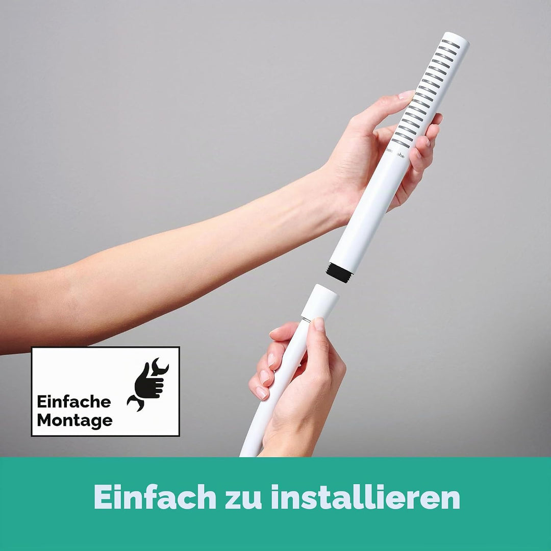 hansgrohe Pulsify S - wassersparender Duschkopf 5,4 l/min (EcoSmart+), Handbrause mit 1 Strahlart (P