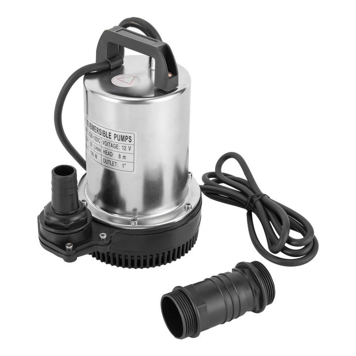 Qussse Tauchpumpe DC 12V, 160W Wasserpumpe Pumpe Schmutzwassertauchpumpe 3000rpm Tauchwasserpumpe Te